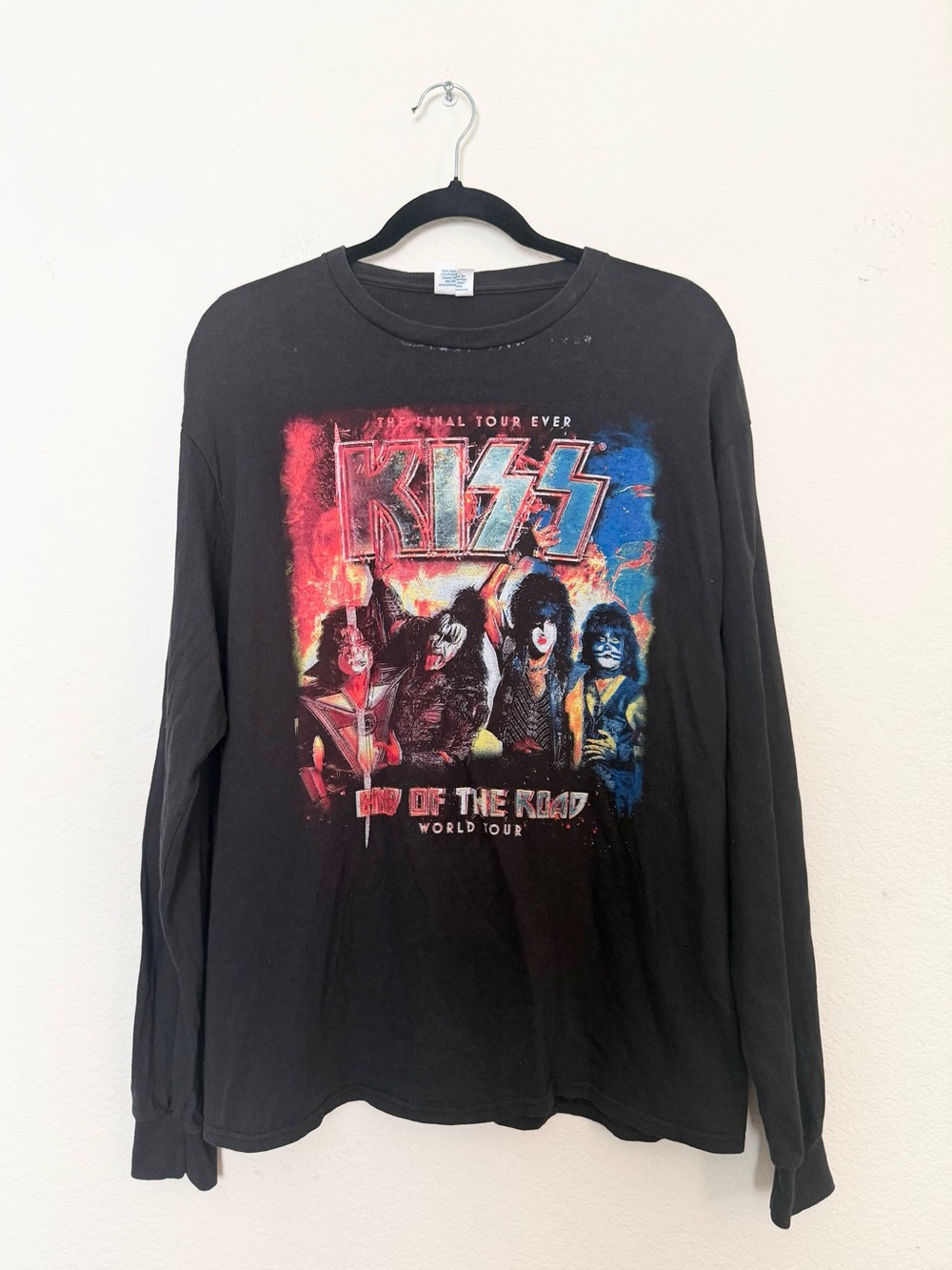 ⚡️vintage kiss final tour band t shirt